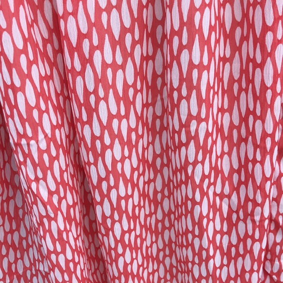 Merona Dress- Orange/Cream Short Sleeve Dress -XS - Picture 4 of 5